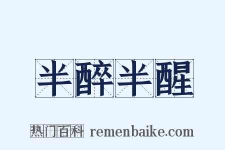 半醉半醒是什么意思的图片